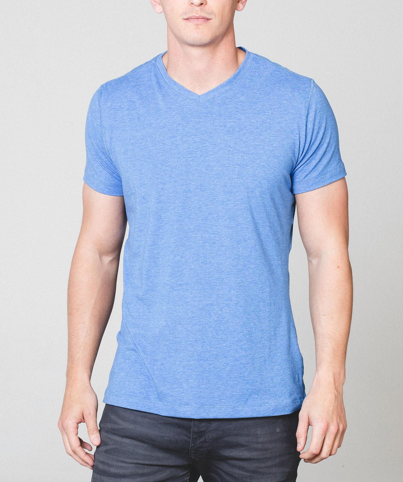 Blue V-Neck Regular