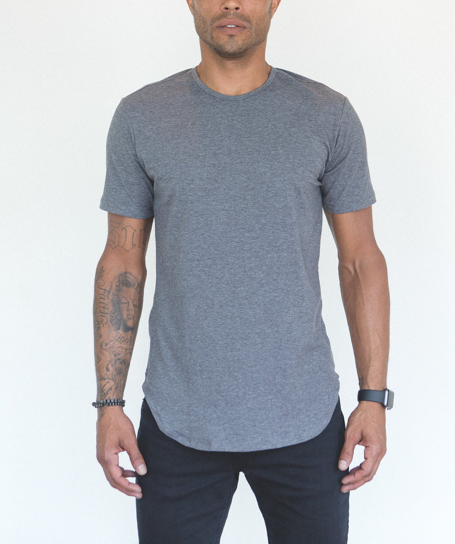 Grey Crew Elongated