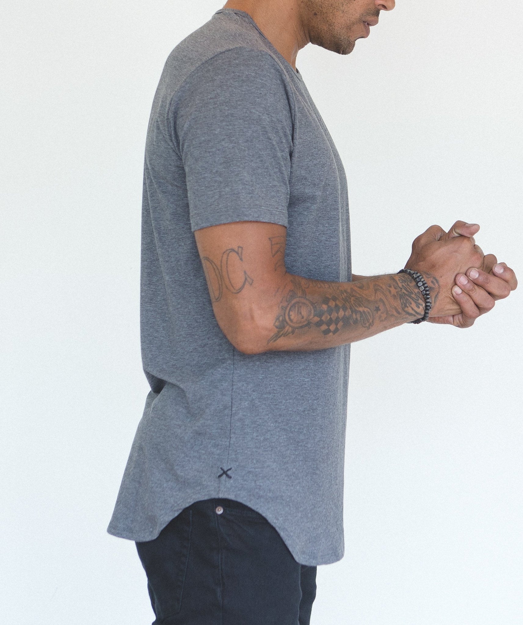 Grey Crew Elongated
