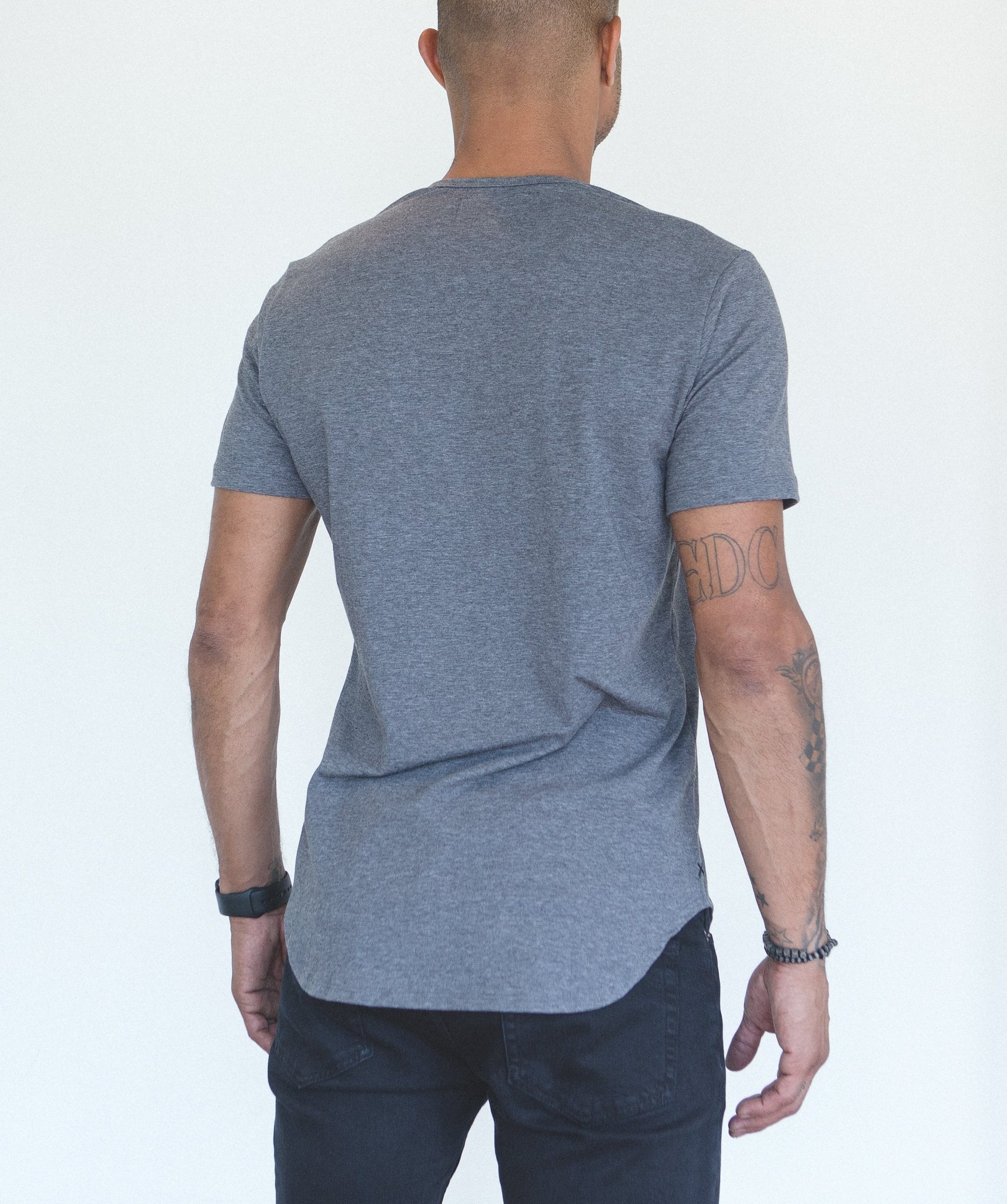 Grey Crew Elongated