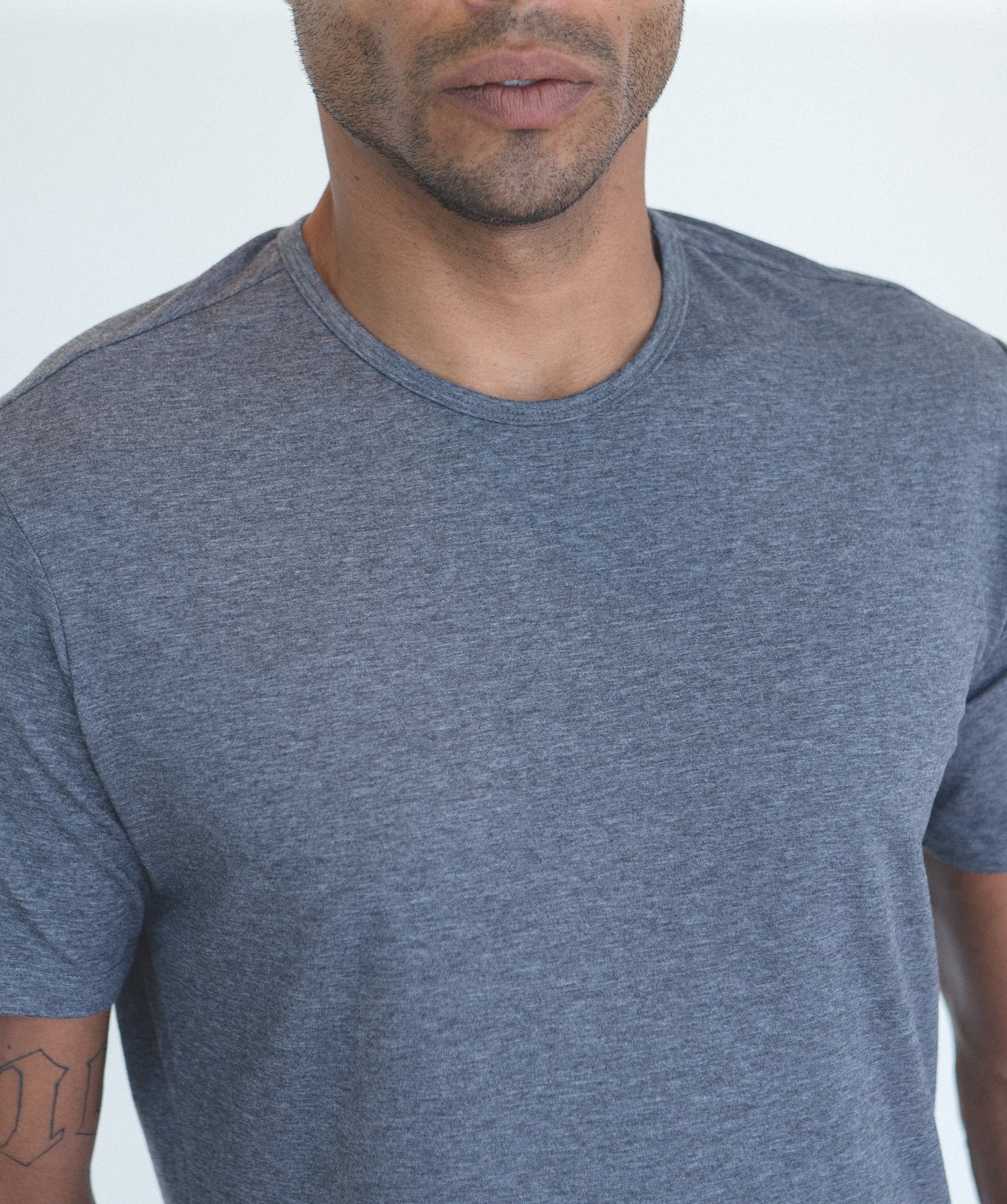 Grey Crew Elongated